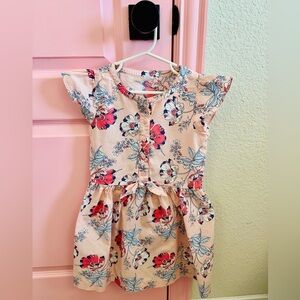 Floral Pink Kids Dress